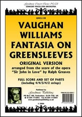 Fantasia on Greensleeves Orchestra sheet music cover